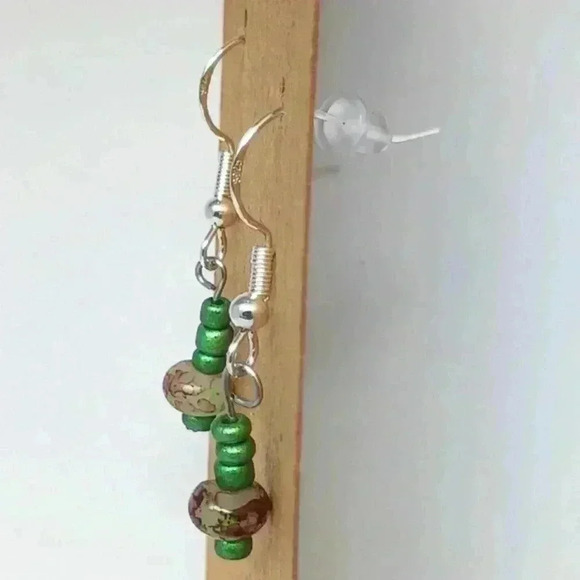 Key Largo beaded 925 earrings - Picture 2 of 2